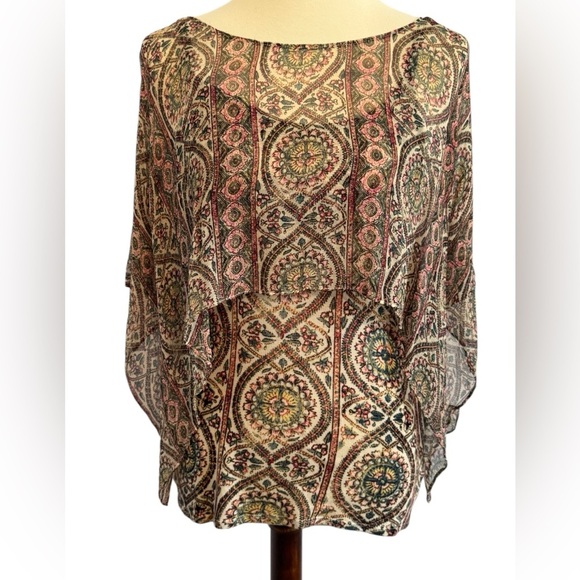 Anthropologie Tops - Anthropologie Multicolor Patterned Blouse